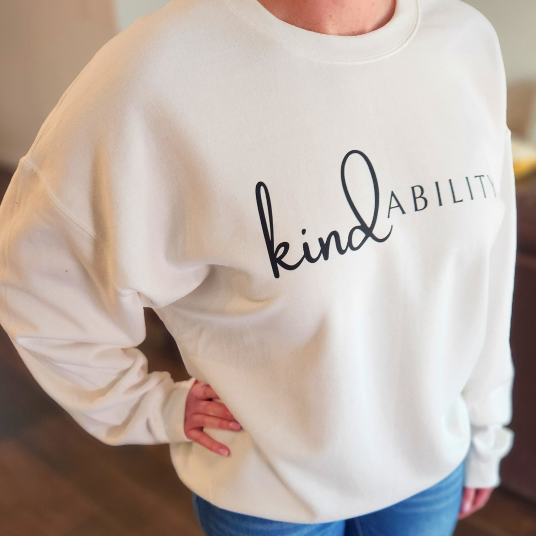 kindABILITY Sweatshirt With Empowerment Quote