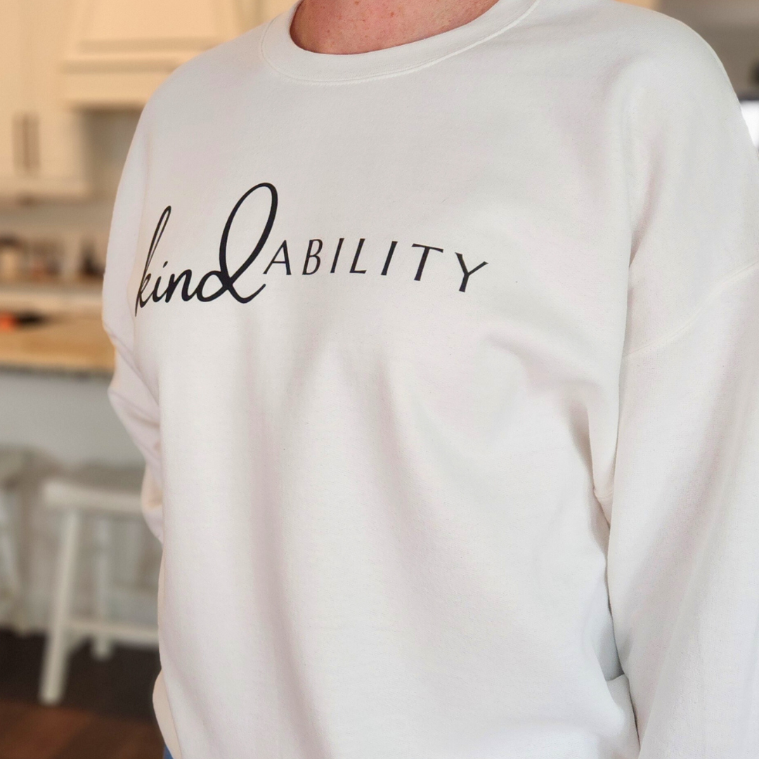 kindABILITY Sweatshirt With Empowerment Quote