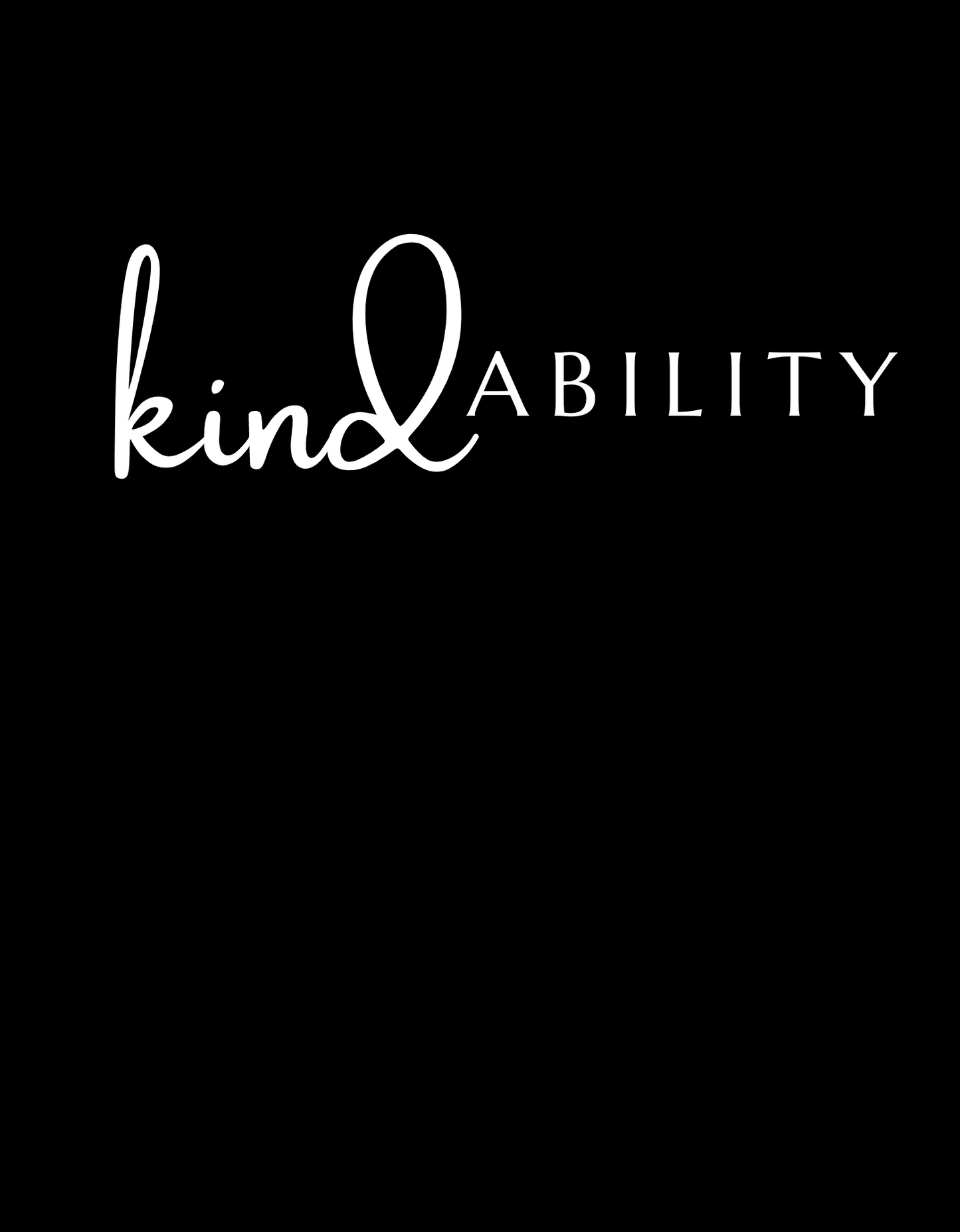 kindABILITY Sweatshirt With Empowerment Quote