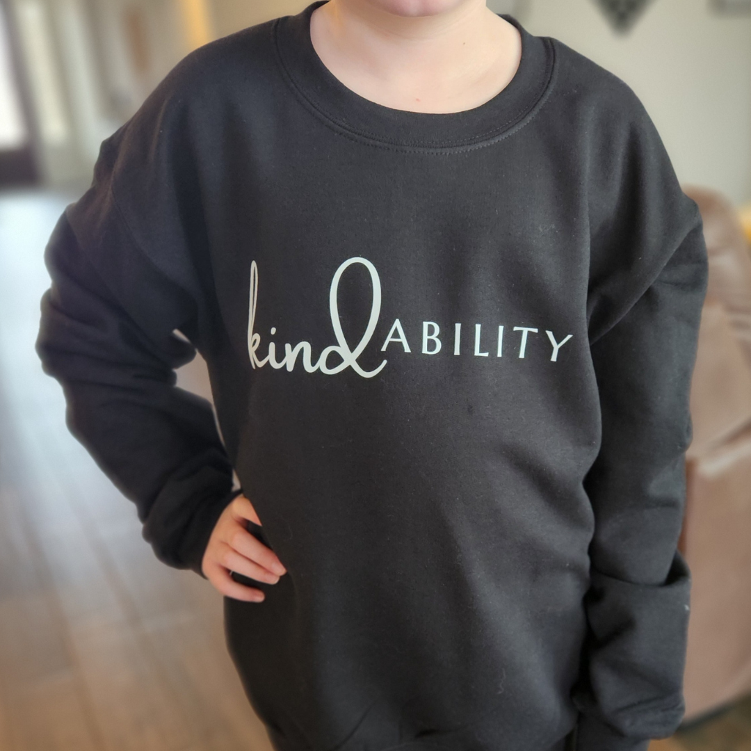 kindABILITY Sweatshirt With Empowerment Quote