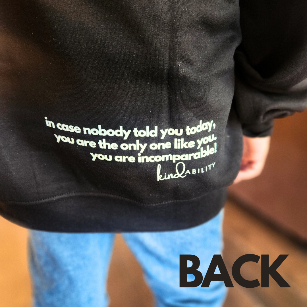 kindABILITY Sweatshirt With Empowerment Quote